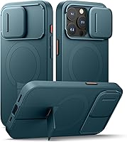 Vista 37 de SURITCH Funda para iPhone 14 Pro Max con cubierta magnética para cámara deslizante y soporte ajustable, compatible con MagSafe, funda protectora