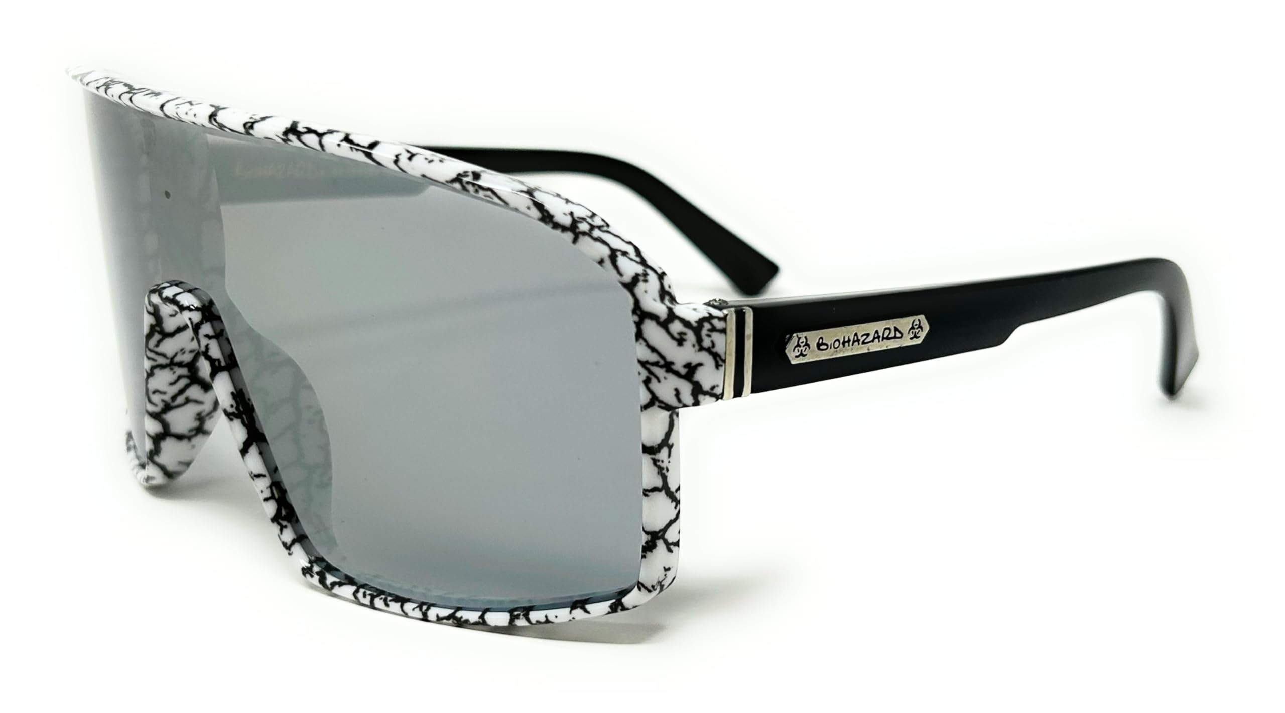 Ultimate Sports Visor Sunglasses – Unisex Performance Eyewear for Outdoor Activities (White/Silver Lense)