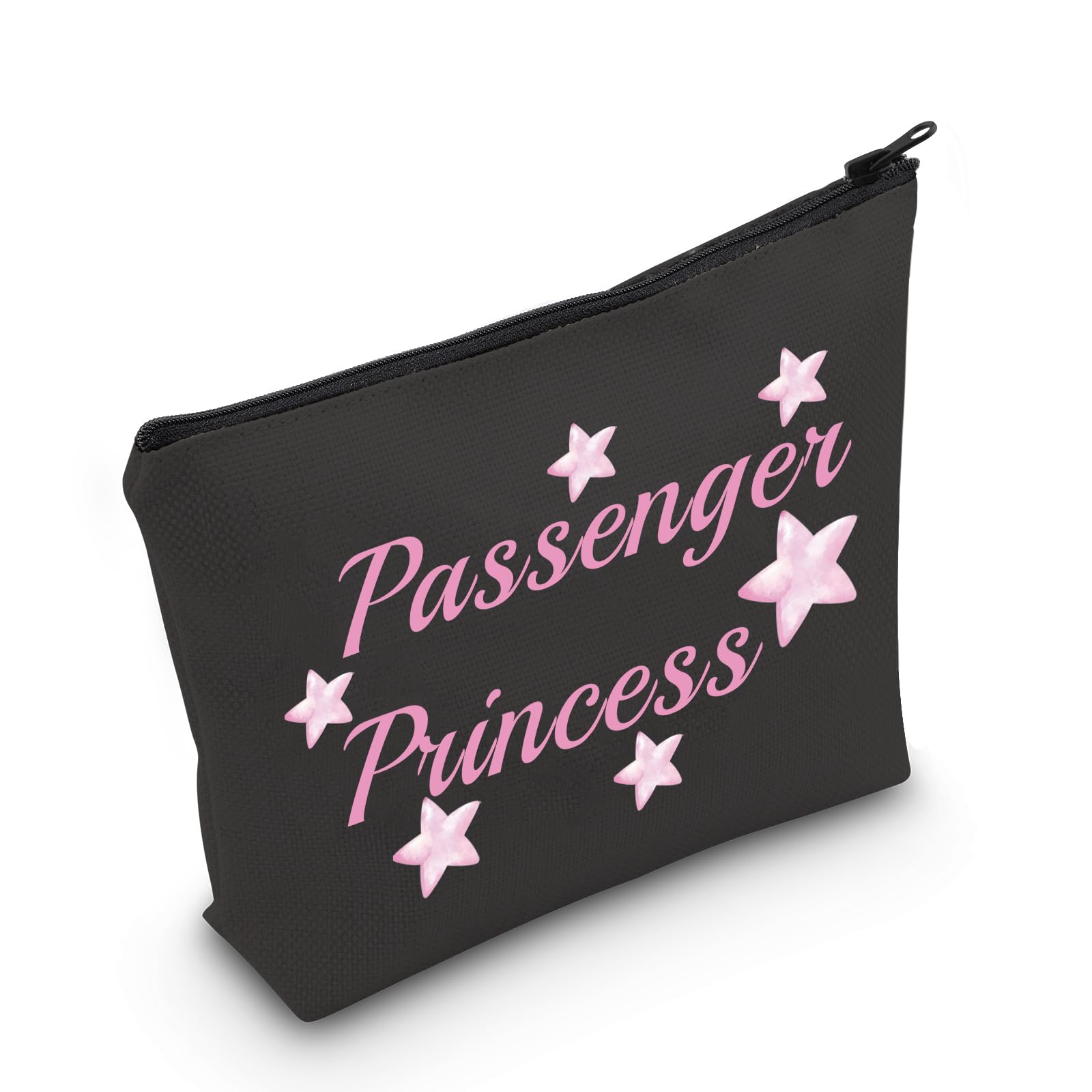 MNIGIU Funny Girlfriend Cosmetic Bag Passenger Princess Makeup Bag Passenger Princess Gift (Passenger Princess Black)