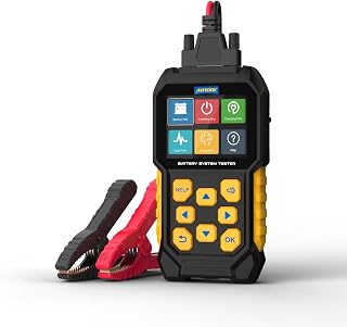 AUTOOL BT460 Car Battery Tester 12V 24V 30-2000 CCA Load Analyzer, Cranking Charging System Test, Color Screen, Reverse Polarity Protection