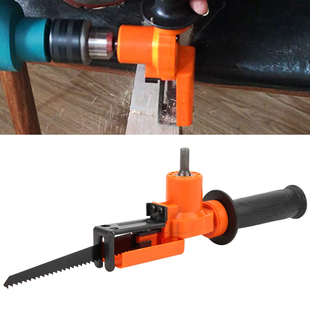 Adaptateur de scie sabre portable pour perceuse électrique - Outil de travail du bois - Accessoire pour scies à main efficaces