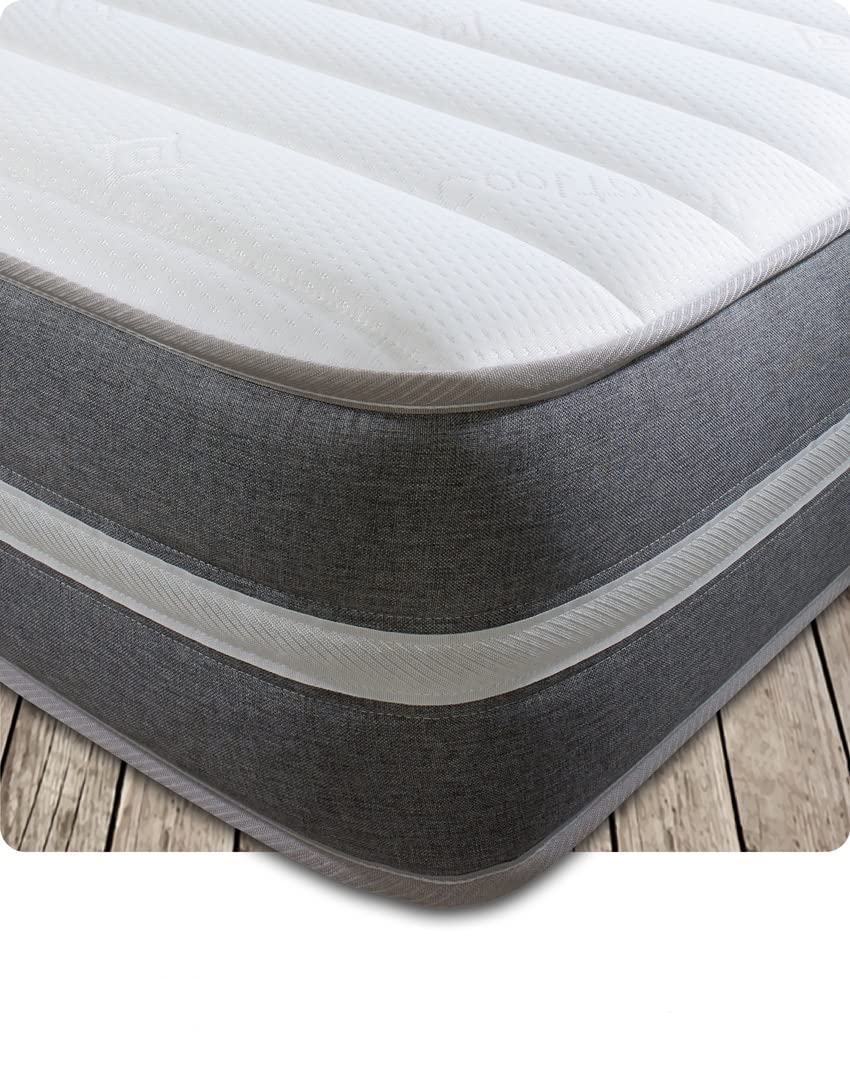 Starlight Beds – Small Double Mattress. 9 Inch Deep Small Double Micro Pocket Sprung Mattress with Memory Foam. 4ft x 6ft3 (STARLIGHT 09)