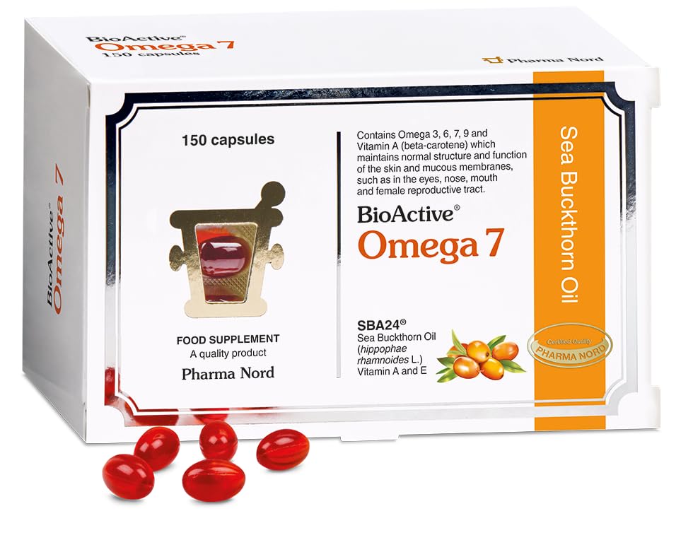 Pharma Nord Omega 7 | Sea Buckthorn Oil | Dry Eye Support | 150 Capsules