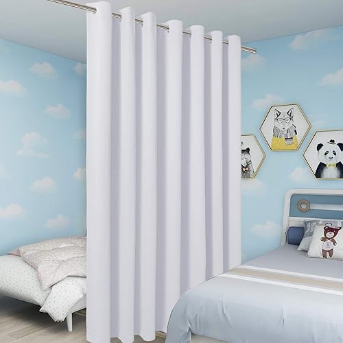 Miniatura 4 de Bonzer - Cortinas blackout para separación de ambientes, anchas, privacidad total, para habitación compartida, 9pies de ancho x 7pies de alto,