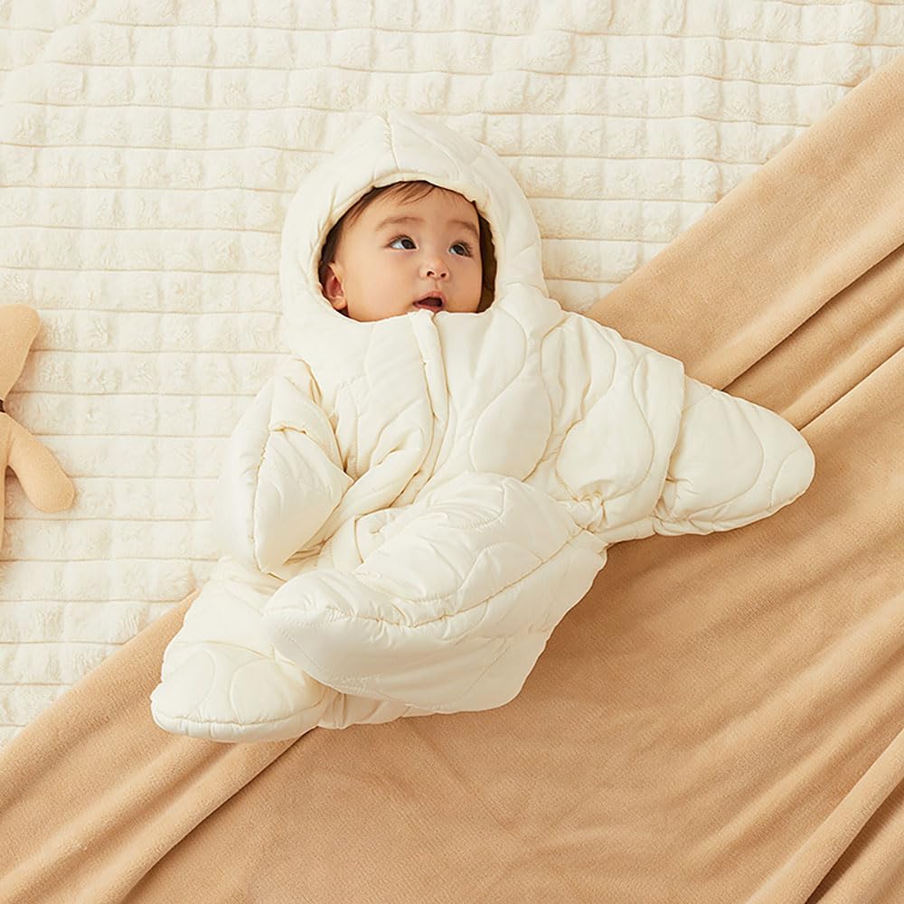 Baby Starfish Onesie, Thick Fleece Wearable Starfish Onesie for Baby Sleeping Bag Boy Girl Winter