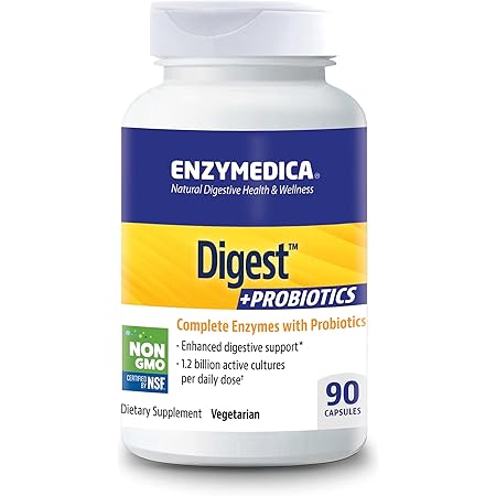 Amazon.com: Enzymedica, Digest Basic + Probiotics, Gentle Enzymes for ...