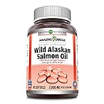 Amazing Omega Wild Alaskan Salmon Oil 2000mg Per Serving Softgels Supplement (90)