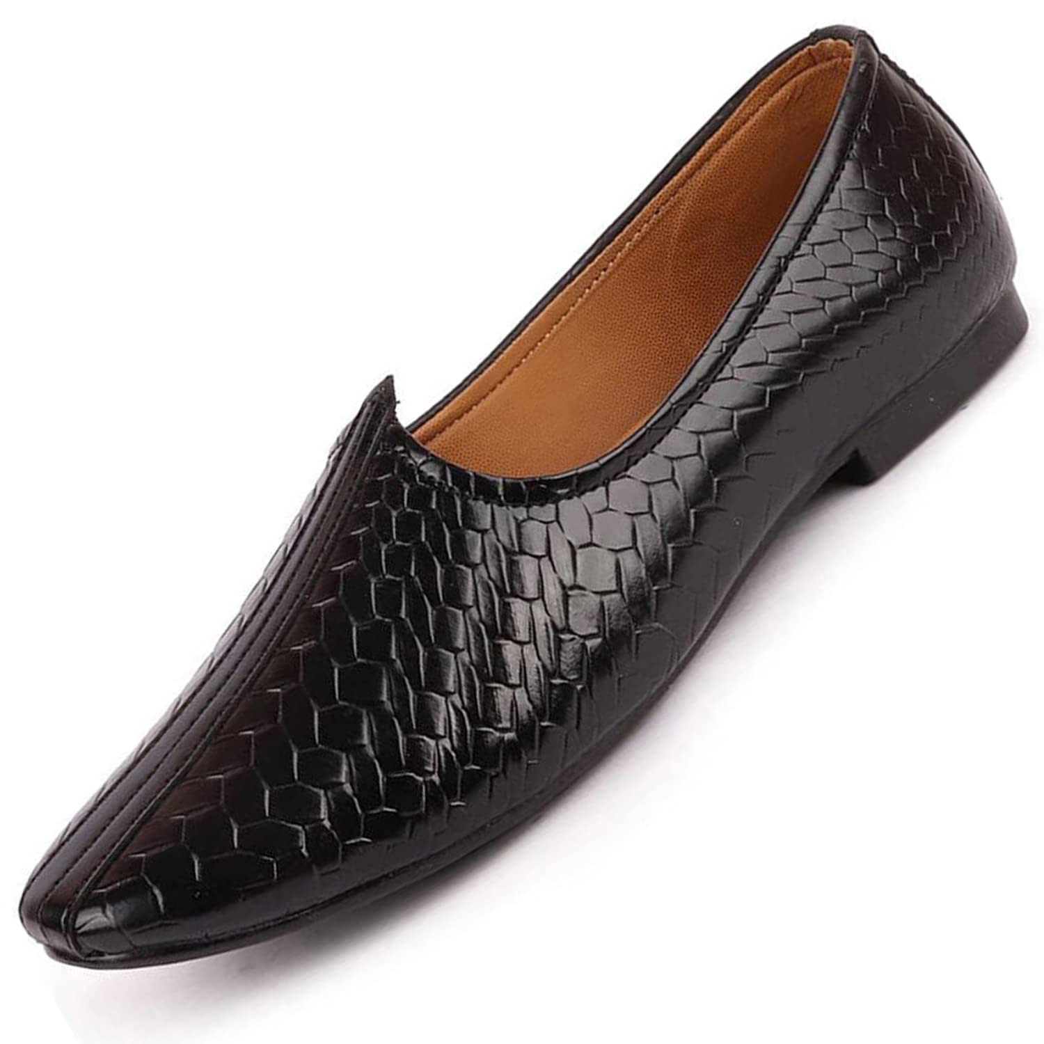 FAUSTO Mens Slip On Ethnic Juttis & Mojaris (Black, Numeric_11) (B09SL5QB77) Amazon Price History, Amazon Price Tracker