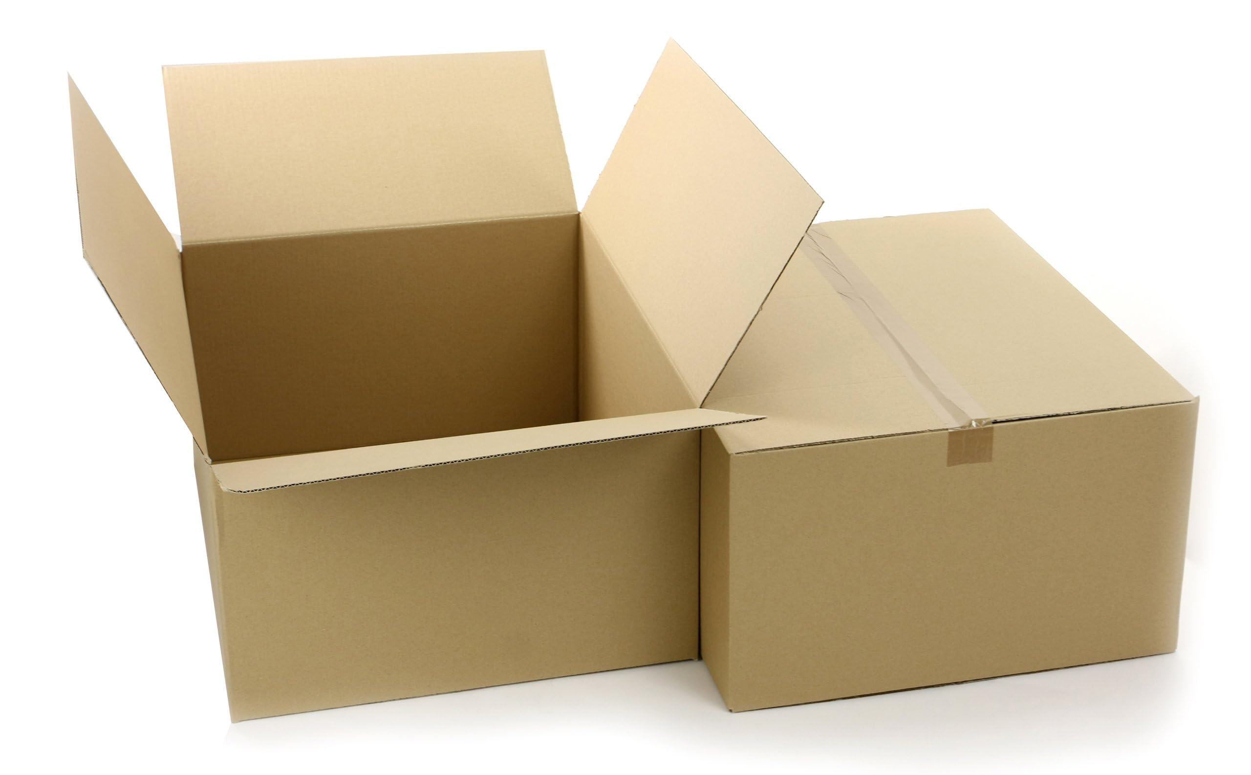 50 Stück Faltkarton 500x200x400 mm Versandkarton E-commerce Karton 1-Wellig 400G Braun Kartonage Verpackung Postkarton Versandschachtel Paket Päckchen