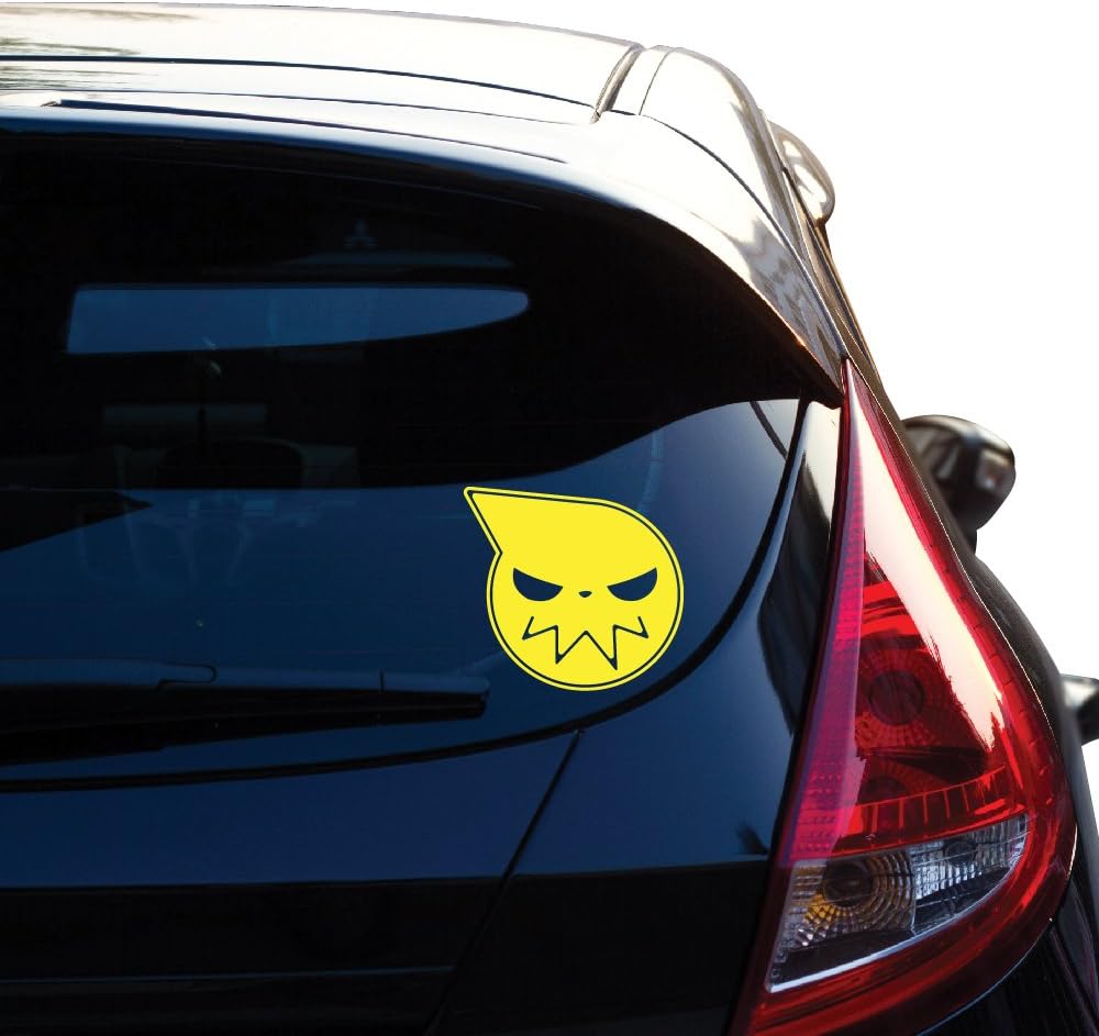 Yoonek Graphics Taking Soul Manga Anime Decal Sticker for Car Window, Laptop, Motorcycle, Walls, Mirror and More. 6" X 6.5" (Height X Width) # 516 (Yellow)