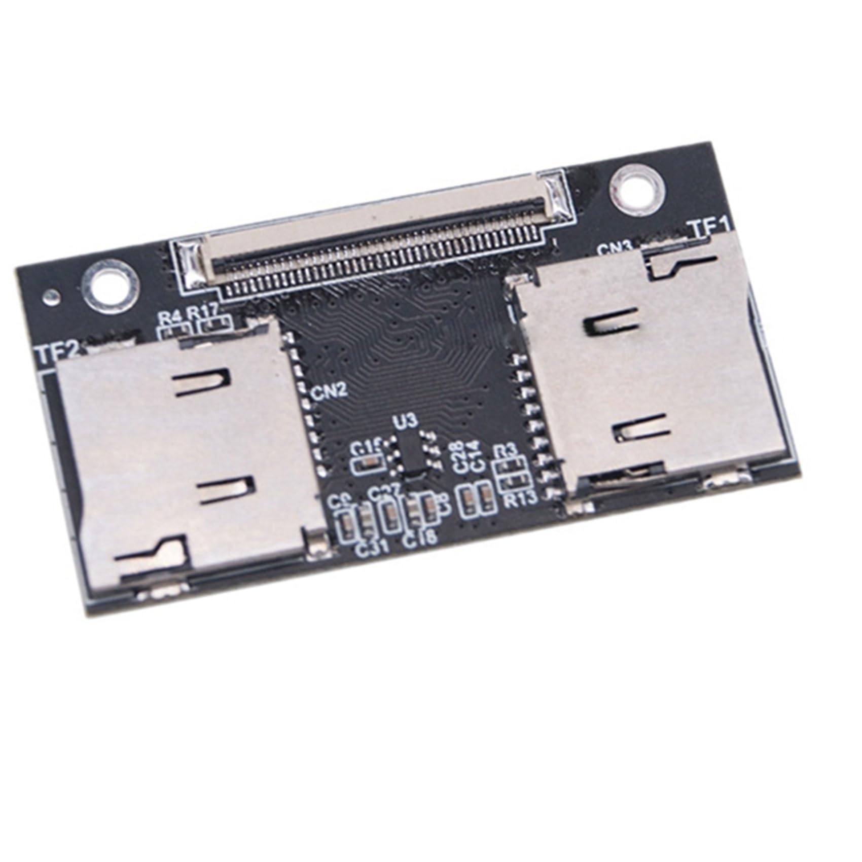 10X Tarjeta Adaptadora TF Tarjeta TF Dual A Tarjeta de Conexión Antiinterferencias ZIF Adecuada para Computadoras y Consolas de Juegos