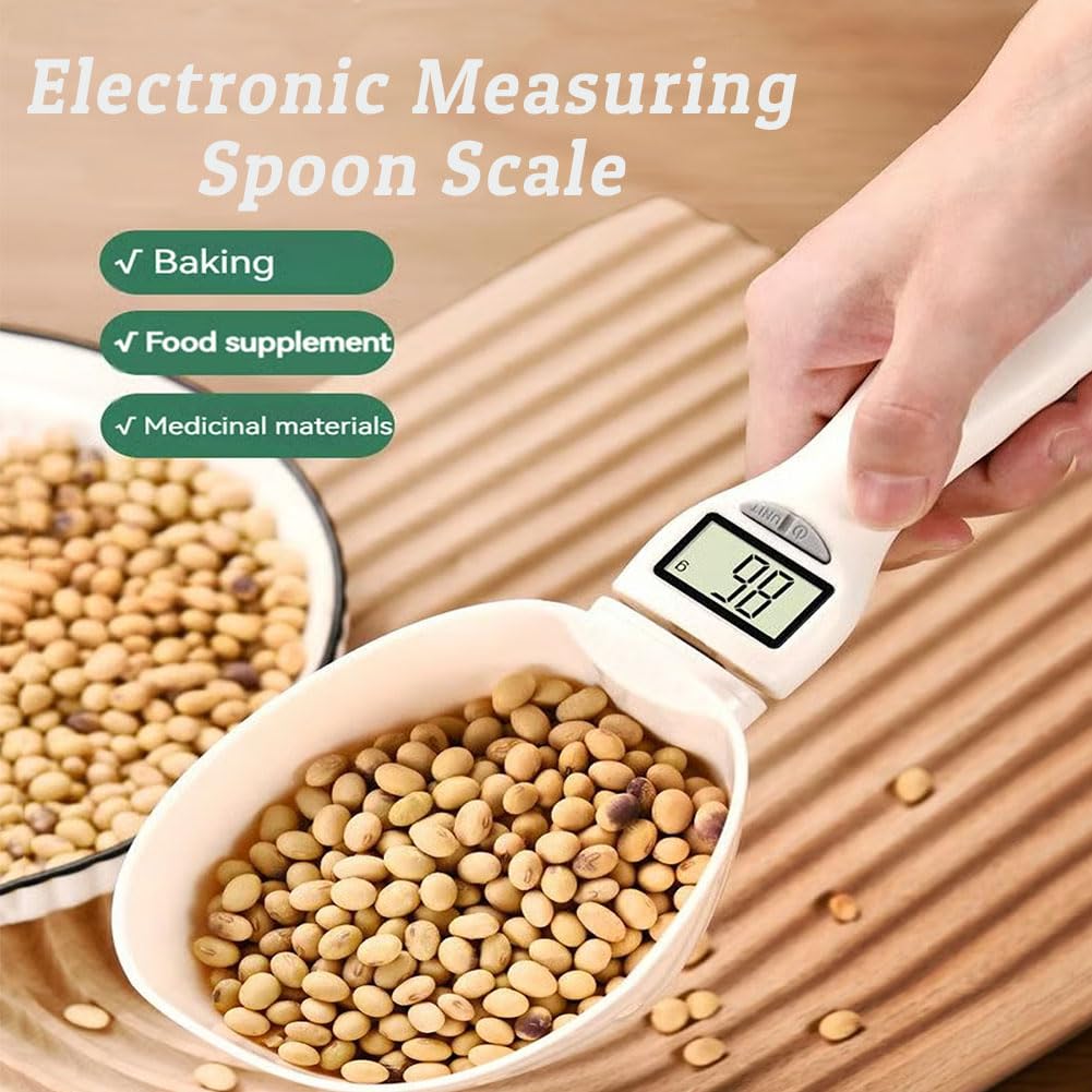 Electronic Measuring Spoon, 2026 Upgraded Electronic Measuring Spoon with Conversion of OZ/Fluid Ounce/ML/Gram, with LCD Screen for Daily Meals and Kitchen Gadgets (3)