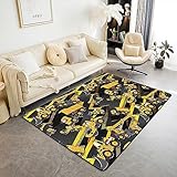 Taille du tapis : 100 cm x 150 cm x 1 cm. Avec des motifs géométriques élégants et des couleurs chics, nos tapis apportent des saveurs sophistiquées à votre espace. Convient pour la cuisine, le salon, la chambre, la buanderie, les bureaux et les couloirs.