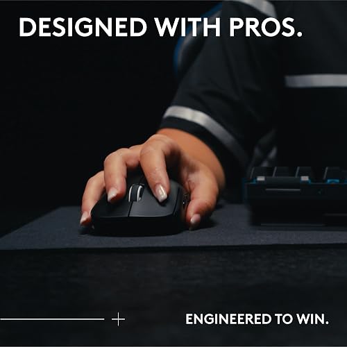Logitech G PRO X SUPERLIGHT 2 SE wireless gaming mouse, 60 g pro-grade mouse with 5 programmable buttons, 44K DPI sensor, 888+ IPS, 1 kHz report rate, USB-C charging for PC/Mac - Black - 2