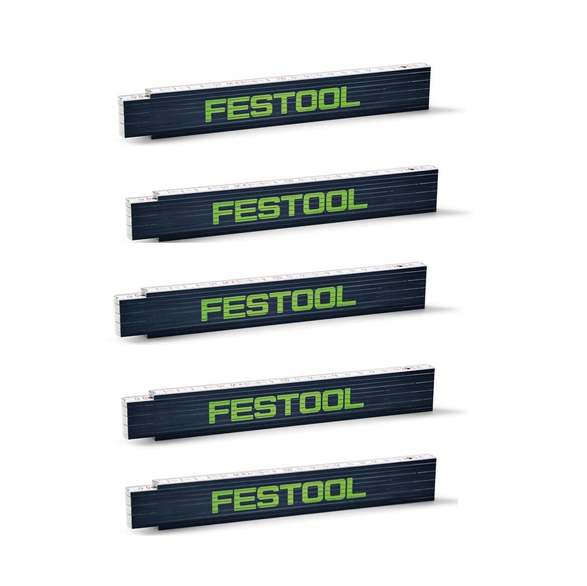 Festool 201464 - Metro pieghevole in legno, 2 m, 10 maglie