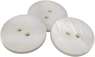 50 bottoni in madreperla naturale, accessori da cucito, prodotti in Spagna (18 mm)