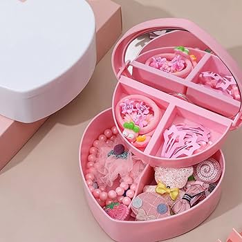 LoW9 アンティークハート型＋8角ジュエリーボックス2点セット LoW9