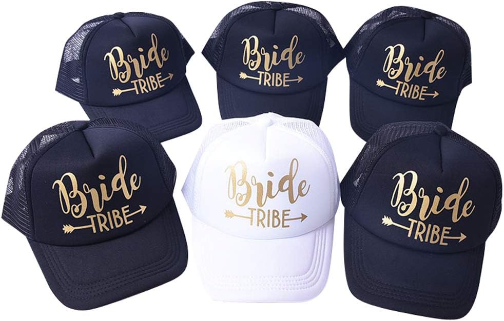 Bride Hats Wedding Bridesmaid Team Bride Love Wide Brim Summer Beach Sun Hat Foldable Bachelorette Party Cap Floppy Hat (BT)