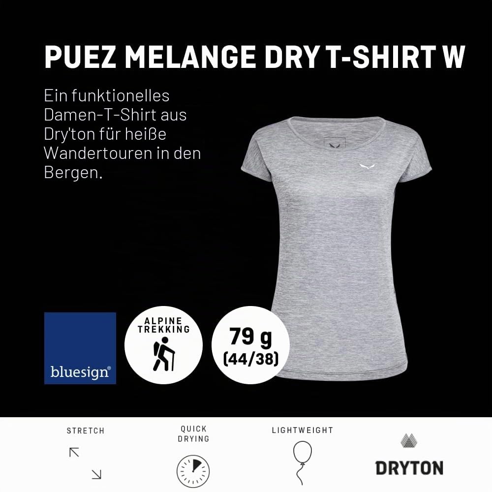 Salewa PUEZ Melange Dry S/S Tee