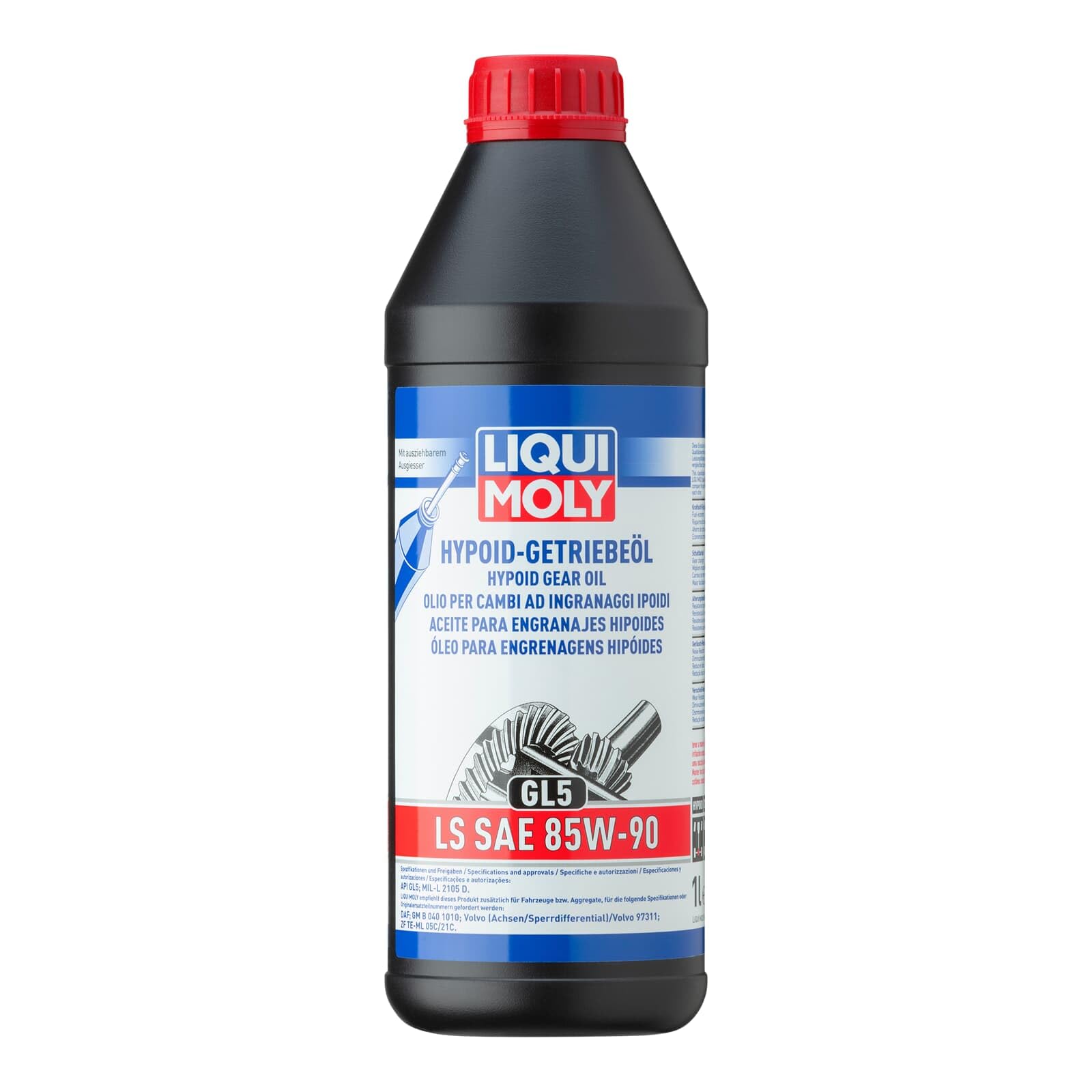 LIQUI Moly Hypoid Gear Oil (GL5) LS SAE 85W-90 | 1 L | Olio per Ingranaggi | Olio Idraulico | sku: 1410