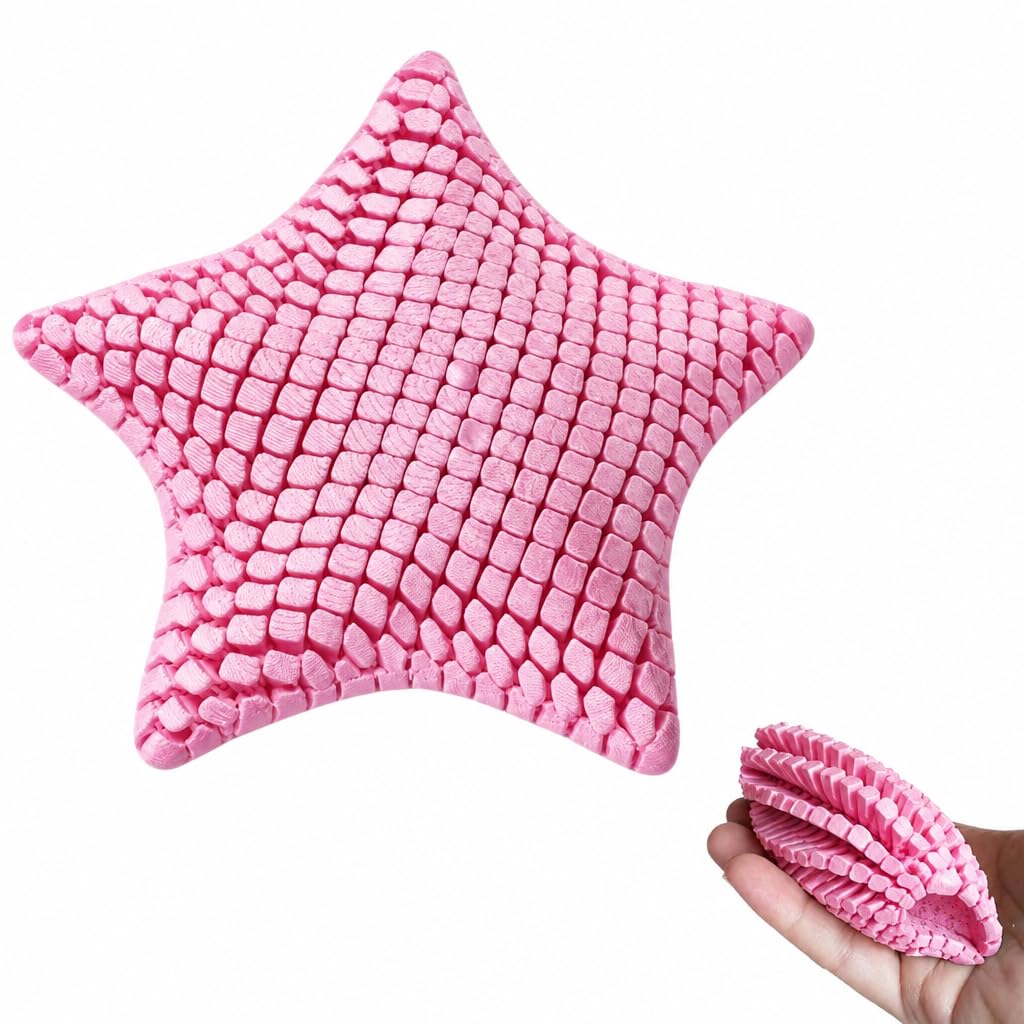 3D Printed Starfish Fidget Toy, Stretchable And Flexible Funny Star Sensory Relief Toy, 3D Printed Fidget Toys for Stress Relief, Portable Fidget Stars Desk Decor for Students Adults Home Office Trave — image 1