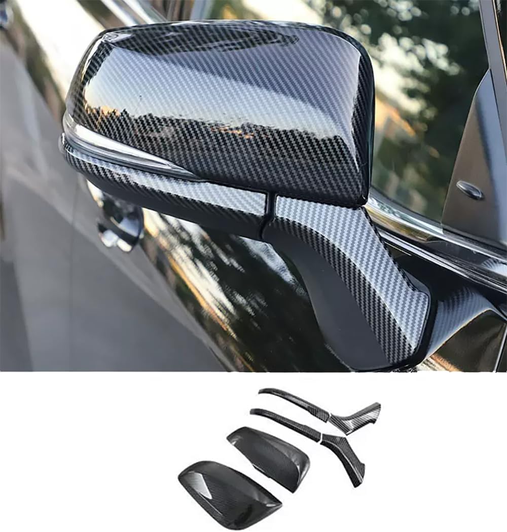 Car Accessories Exterior Rear View Mirror Side Molding Cover Trims (Chrome) Fit for Toyota RAV4 2019 2020 2021 2022 2023 ABS 6 PCS