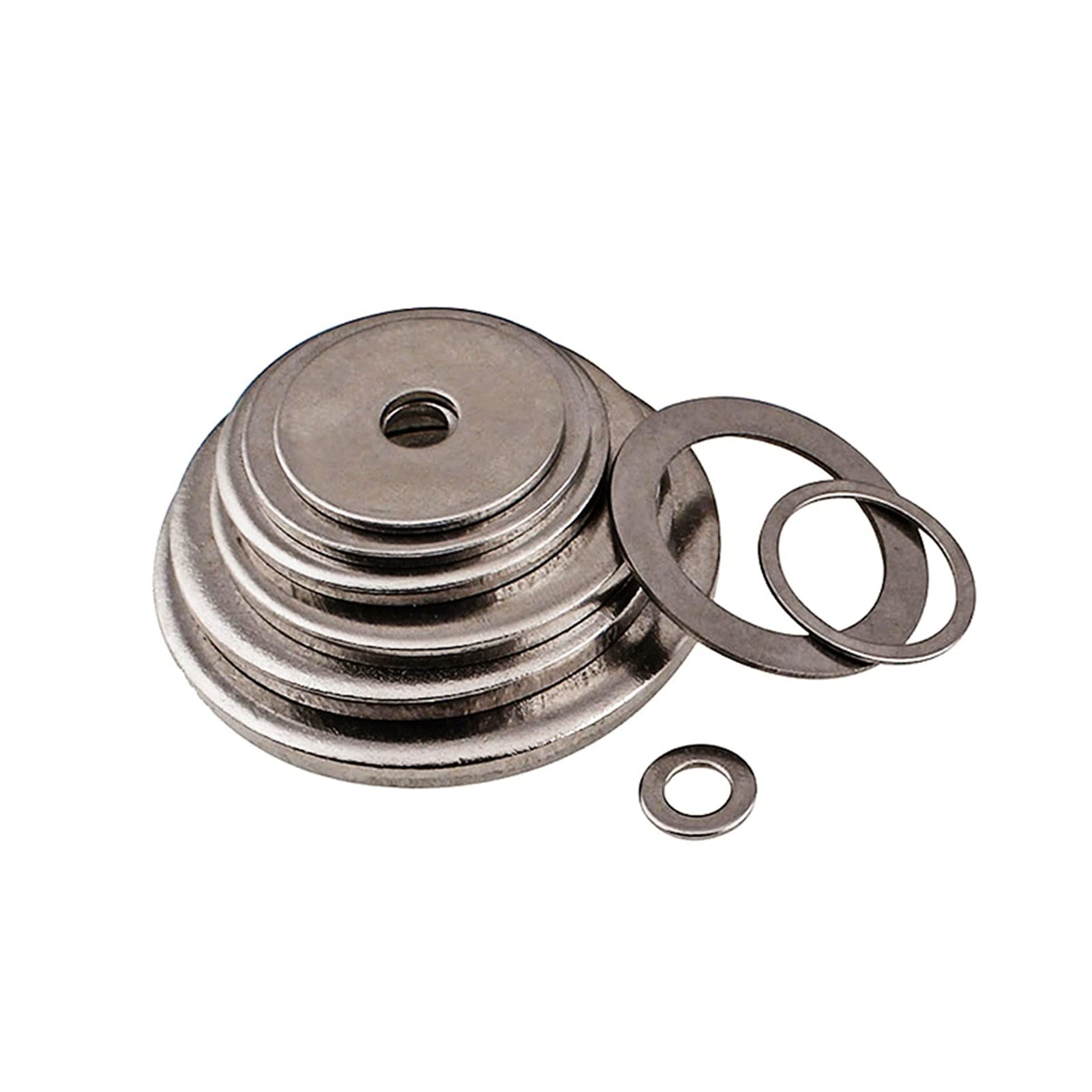Lnanqing-Dichtscheibe 100 stücke Titanium-Waschmaschine Titan-Plain-Flache Waschmaschine Titan-Legierung GR2 M3-M27, fest und langlebig (Inner Diameter : M24 (20pcs))
