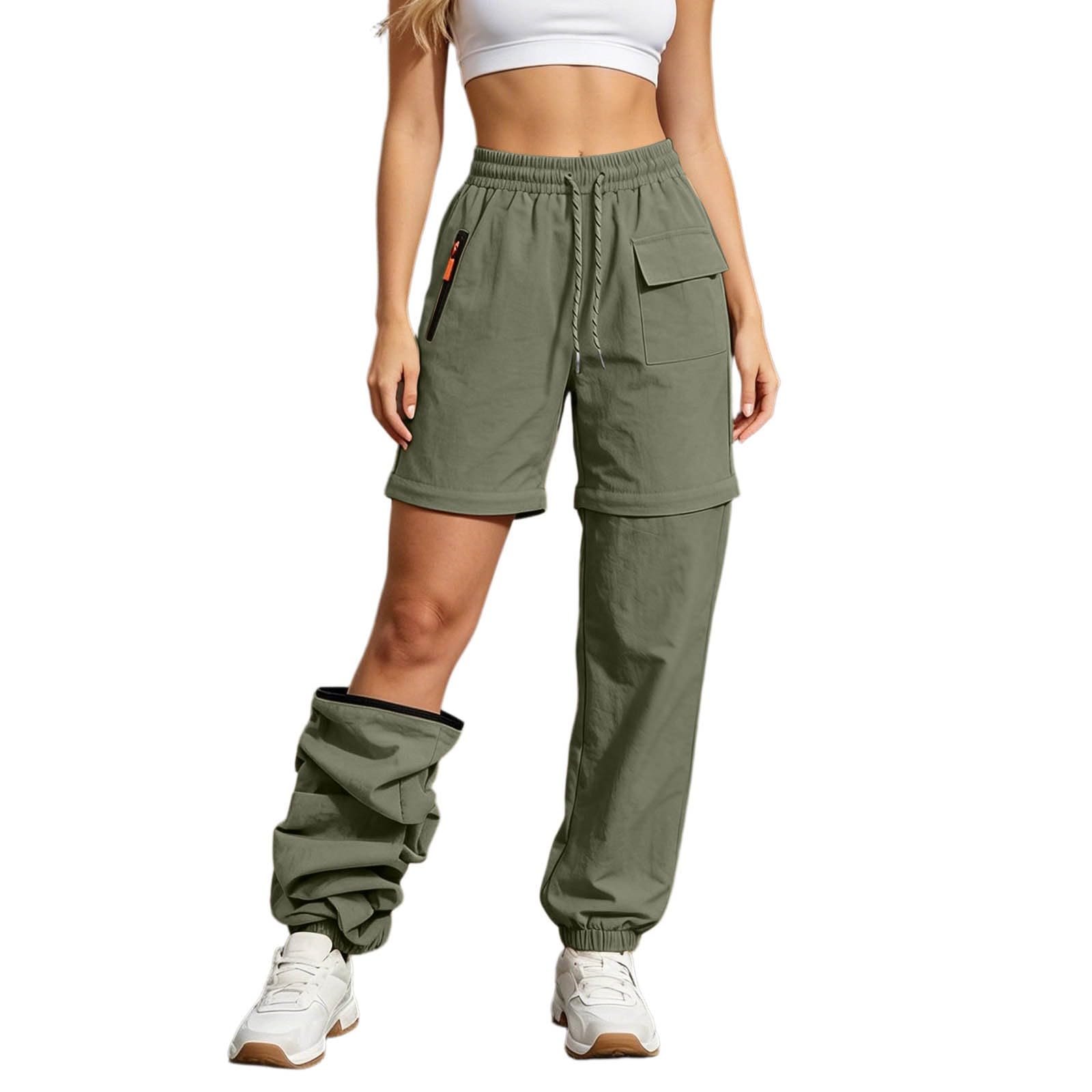 Pantaloni Da Trekking Da Donna Con Zip Off Traspiranti Ad Asciugatura Rapida Elasticizzati Con Gambe Rimovibili Per Attività All Estivi Pantaloni Funzionali Convertibili Leggeri Tasche Escursionismo
