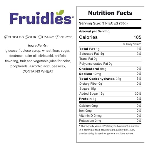Miniatura 2 de Fruidles Gomitas ácidas de cerdos rosados, caramelos de gomita de animales, vendidos por libra (4.4 libras)