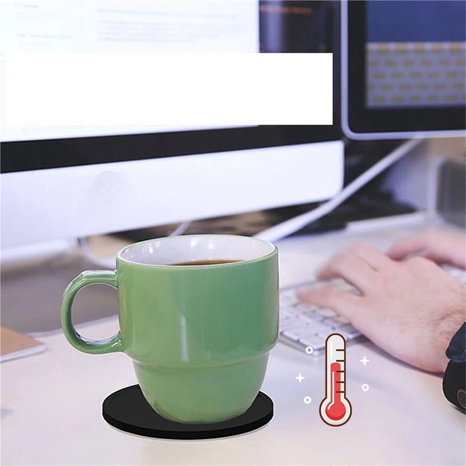 Sottobicchieri Set di sottobicchieri in silicone antiscivolo da 7 pezzi, sottobicchiere rotondo, decorazione for la tavola dell'home office Per La Ufficio, La Cucina