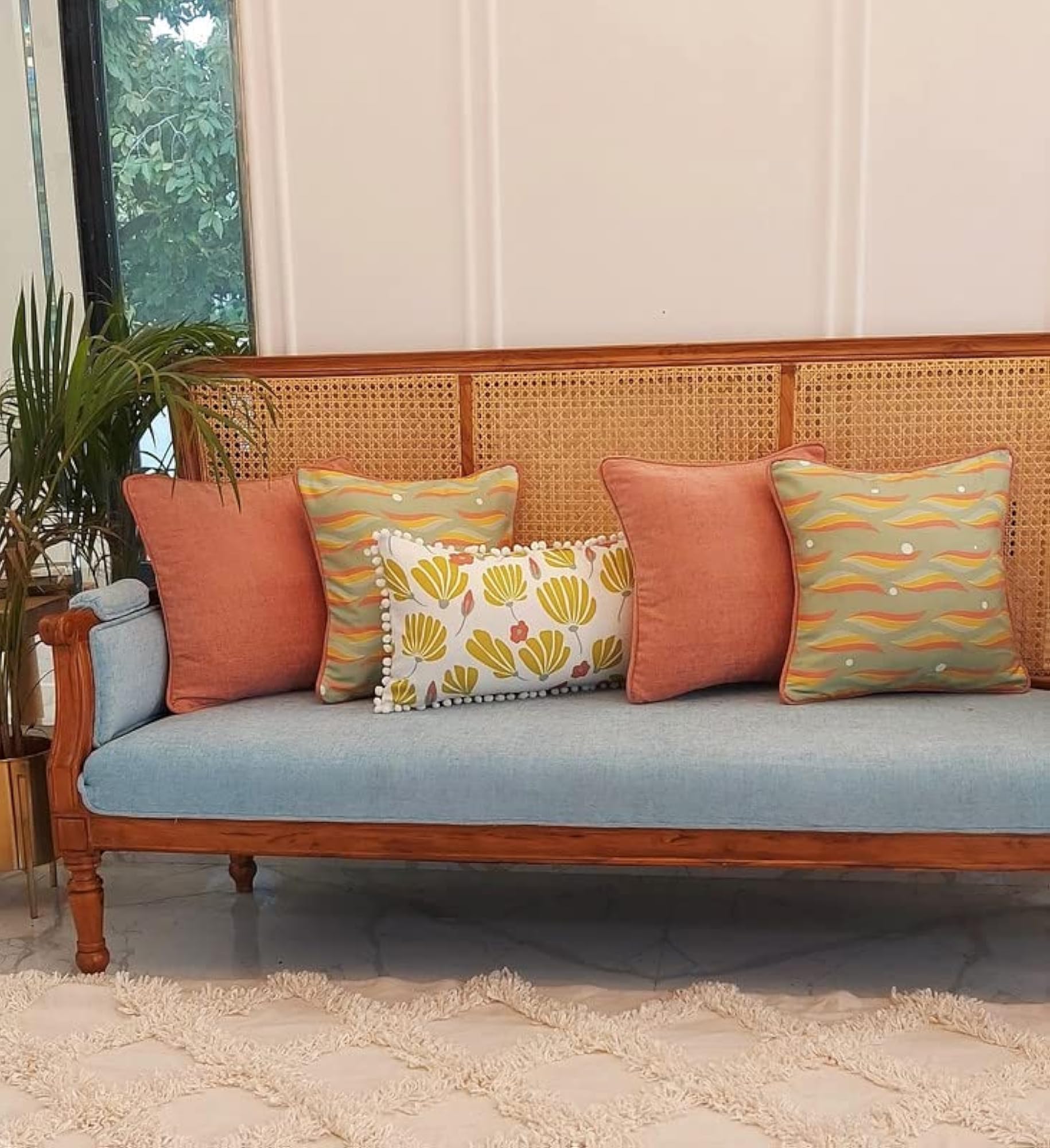 Solid Rose Gold Cushion Cover, 12x20