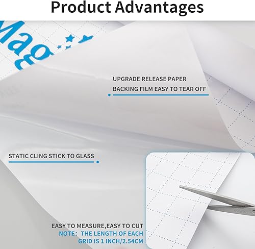 Miniatura 3 de Película de privacidad para ventana con herramientas de instalación, película de vidrio esmerilado para ventana, bloqueo de calor, adherencia