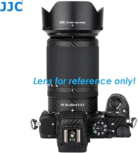 Miniatura 3 de JJC - Parasol reversible para lente Nikon NIKKOR Z DX de 1.969-9.843 in f4.5-6.3 VR, compatible con tapa de 2.441 in, reemplaza el parasol HB-90A