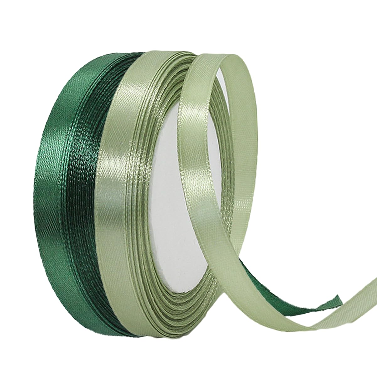 Geschenkband Grün Satinband Grün Salbeigrün 10mm Produktbild-Vorschau 2