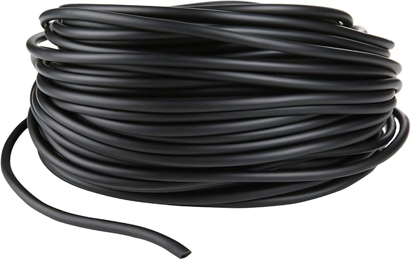 Mangueira de Ar Preta para Aquário 3/16" com Conectores JIH, 30,48 m