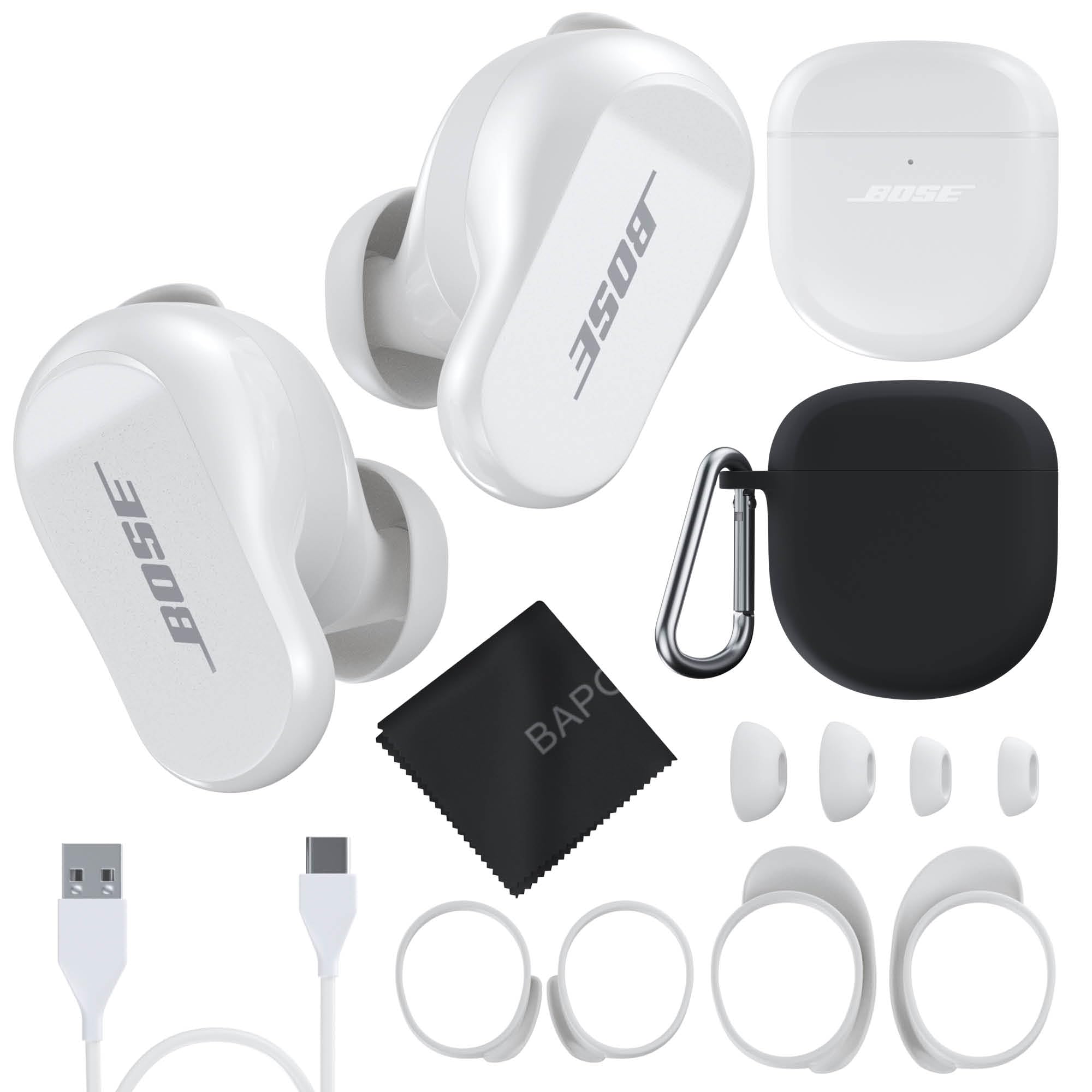 Bose QuietComfort Earbuds II Bundle mit schützender Silikon  