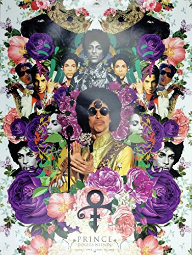 777 Tri-Seven Entertainment Prince Poster Music Art Photo Print Commemorative, 18" x 24", Multi-Color