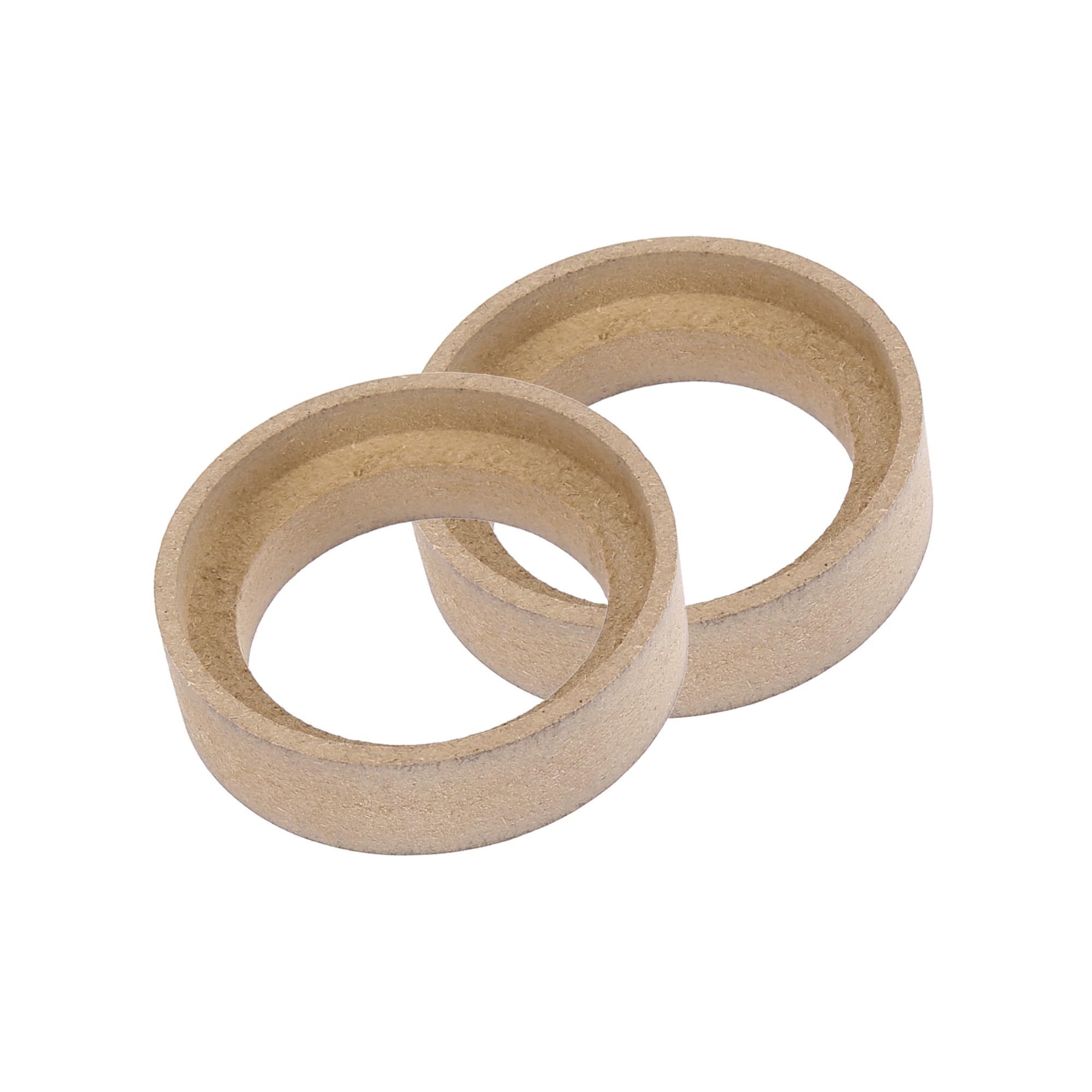 REPAIROCK 2Pcs Car Speaker Spacer Ring Adaptor Brackets Mounting Spacer Recess Bezel Plate Wood 50mm ID for 1.2 Inch Speakers Auto Replacement Parts