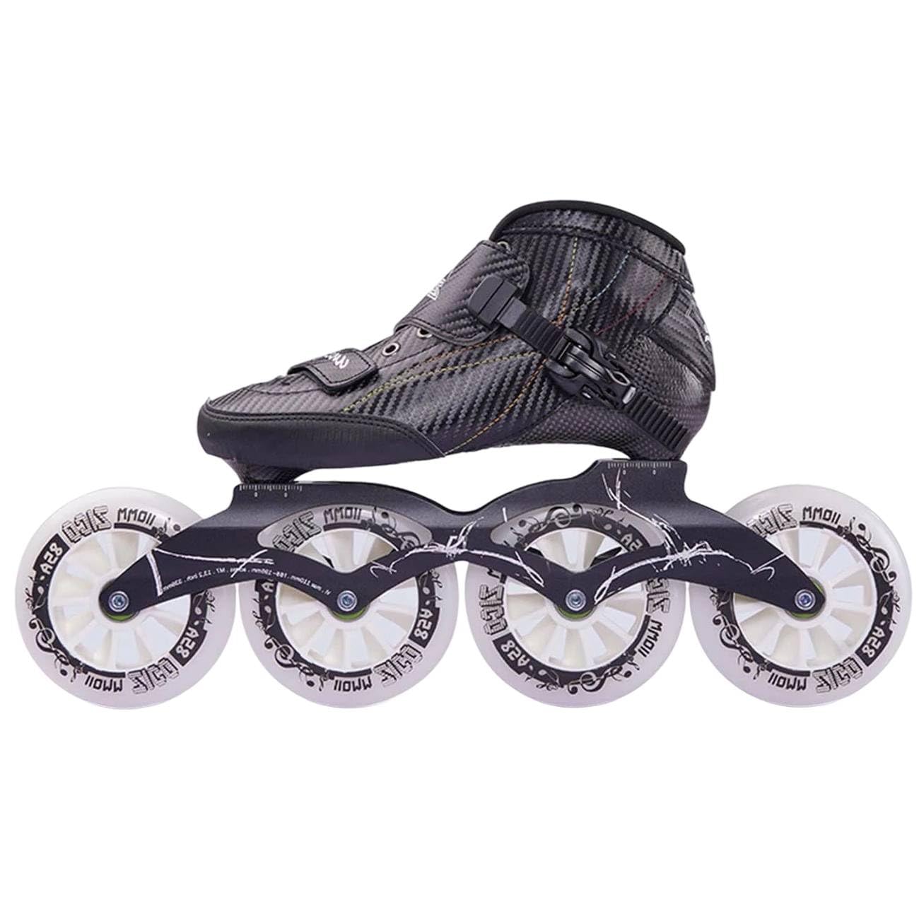 Verstellbare Inlineskates Für Damen Und Herren, Fitness Inliner Herren Speed-Skates Für Erwachsene Schlittschuhe 2 in 1 Hochleistungs Inliner Black,38