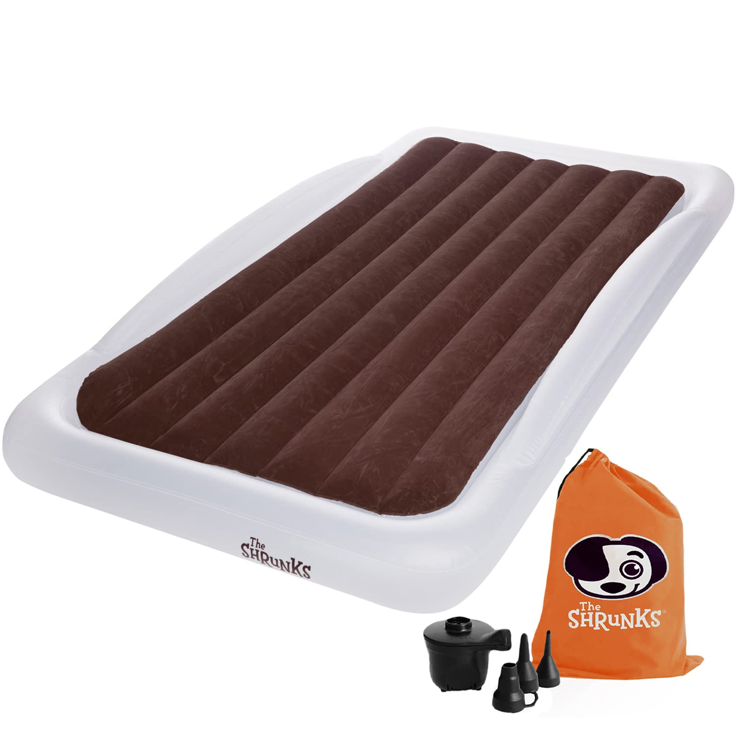 The Shrunks Twin Air Mattress Travel Bed for Kids and