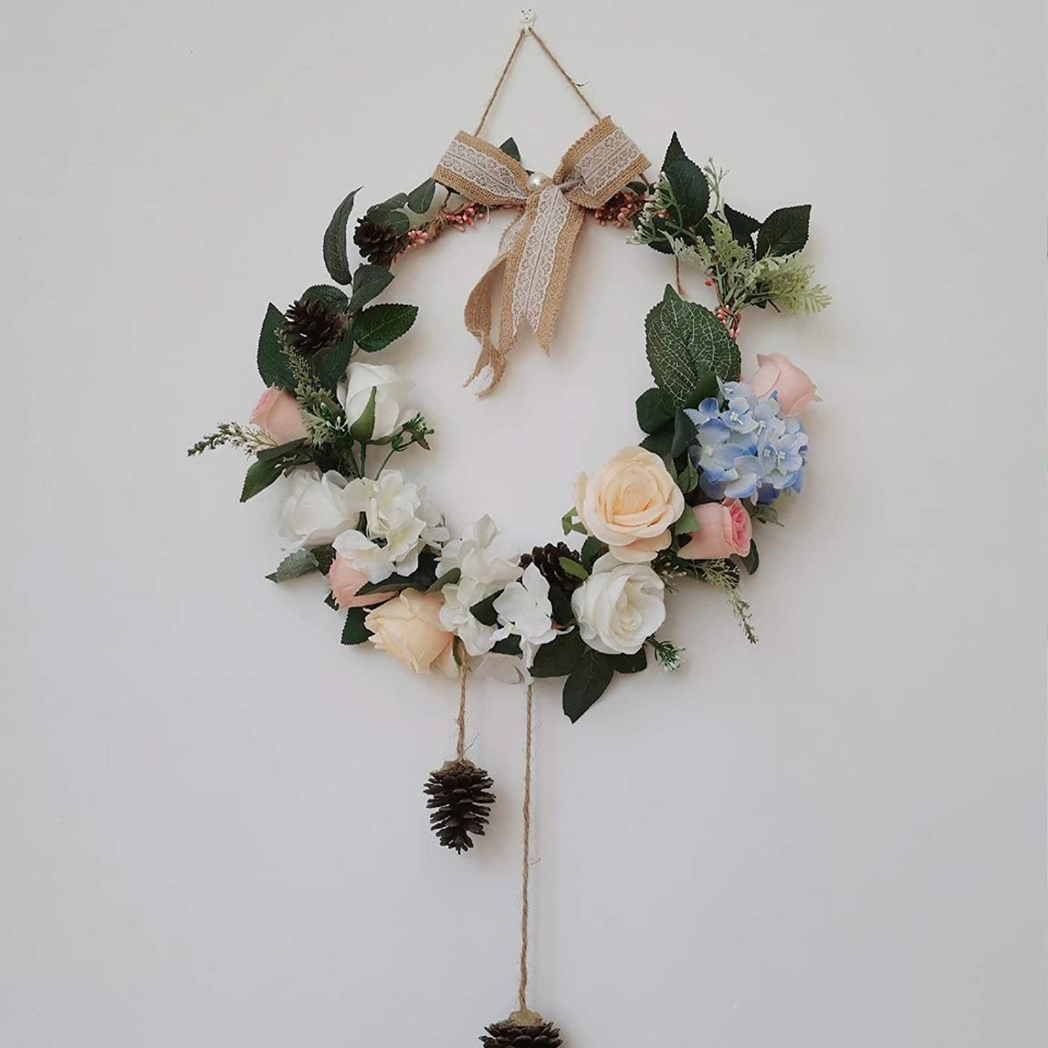 Confezione da 6 grandi anelli in metallo a cerchio in macramè oro per realizzare decorazioni di corona di nozze e fai da te acchiappasogni artigianato da parete - 25 cm