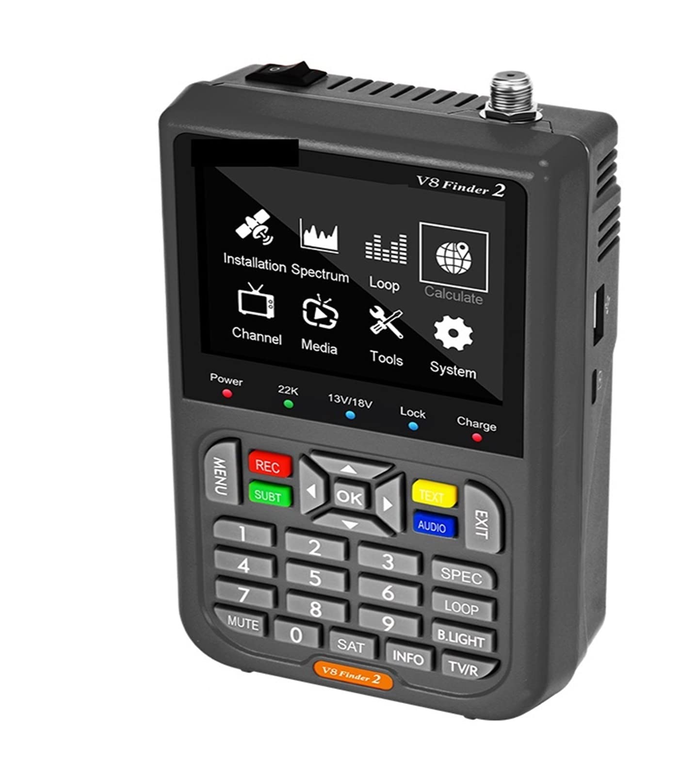 Buscador de satélite, V8 Finder 2 Buscador de señal satelital DVB-S/S2/S2X Digital 1080P HD H.2654 VS ST-5150 V8 FINDER PRO WS6933 WS6980(Machine And All ACC)