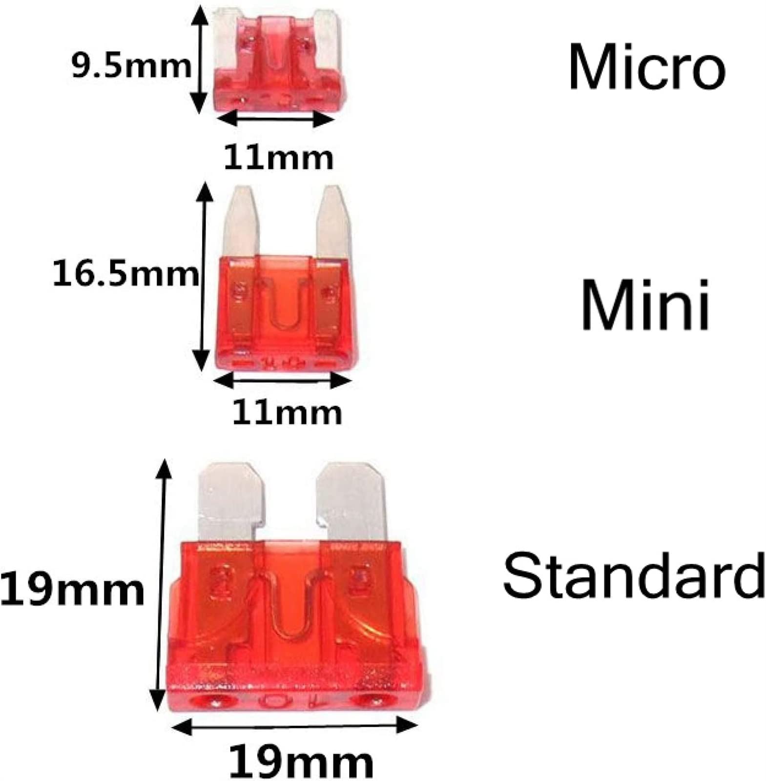Set Da 50 Fusibili A Lama Mini Sottili E A Basso Profilo Per Auto Da 1015202530 Amp~p139220546