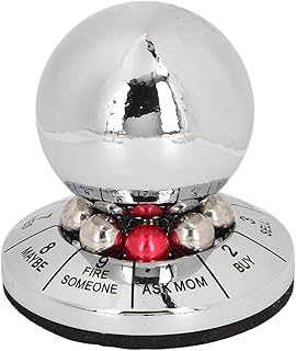 CDQL Decision Maker Ball - Metal Finger Spinner Decompression Ball - Multifunctional Prophecy Fate Decision Ball for Home Office Finger Spinner Anti Stress Desktop Decoration, CDQLs17maipzyo