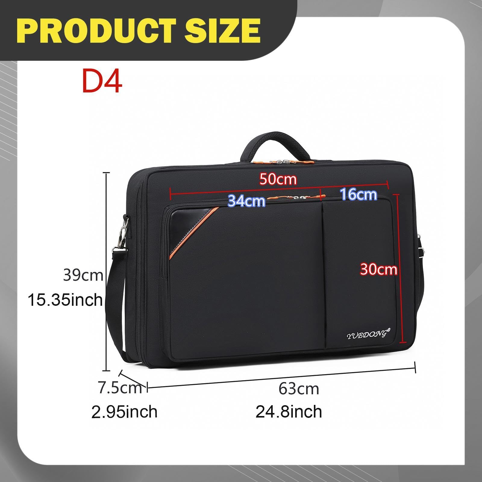 Custodia per Controller DJ, Organizer, Custodia per Riporre Oggetti per Spettacoli Dal Vivo, Bar per Prove, 63 Cm X 39 Cm X 7.5