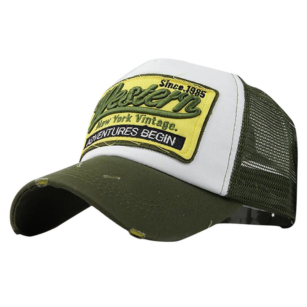 Toodii Embroidered Summer Cap Mesh Hats for Men Women Casual Hats