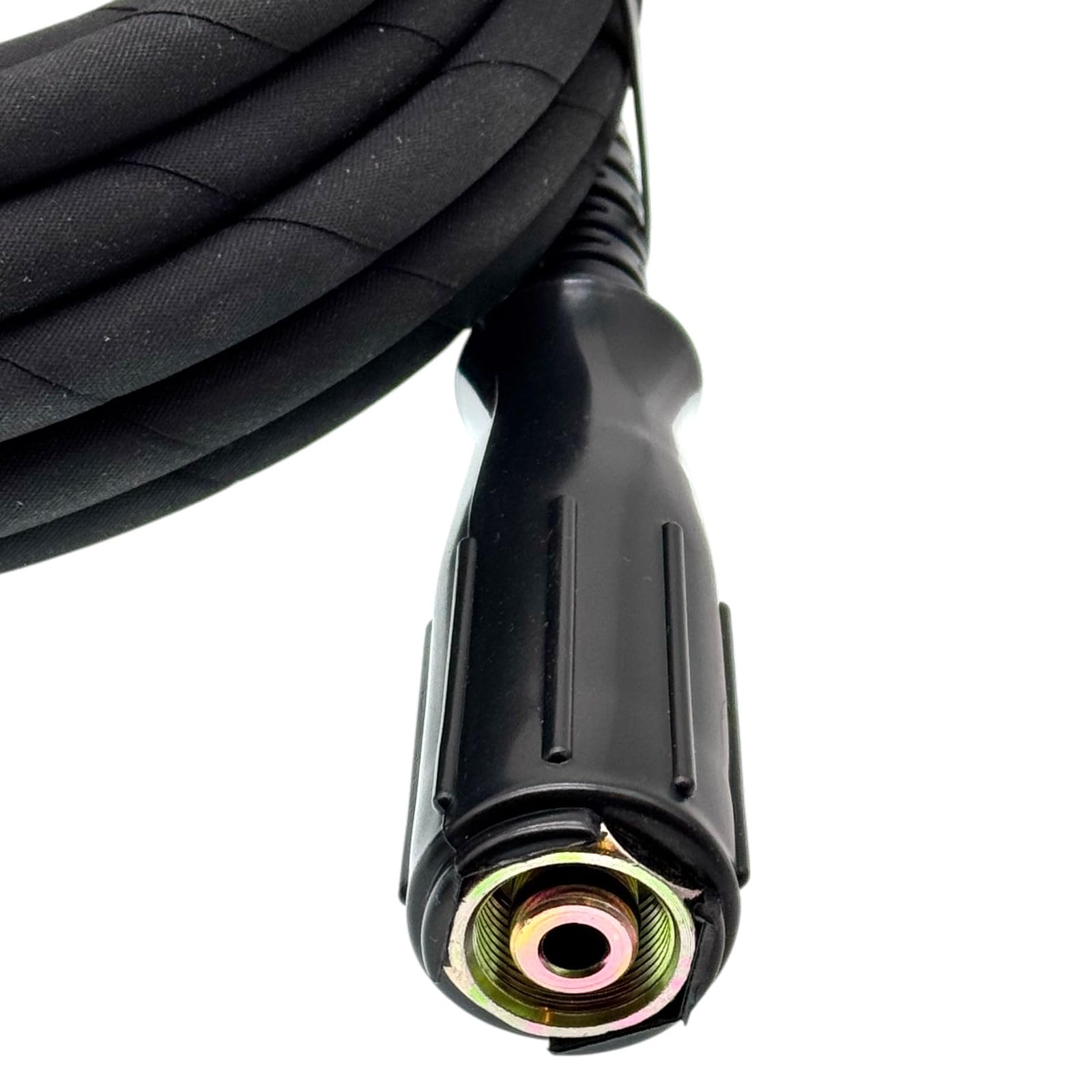 M&M Smartek tubo HP 20 m, 220 bar, per Kärcher/Kränzle, rinforzato | Tubo rinforzato alta pressione con protezione antipiega; controllare raccordi, pressione, temperatura e apparecchio.