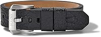 Vista 2 de Bulova Jewelry Mens Precisionist Black Leather Belt-Strap Bracelet