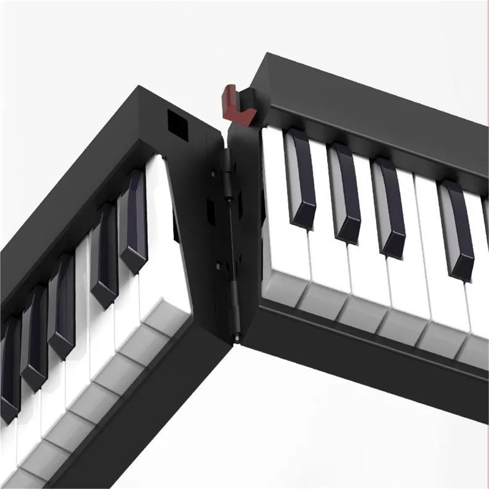 Profesjonalne Pianino Elektroniczne Składane Pianino Elektroniczne Dla Dorosłych 88 Klawiszy Przenośny Instrument Muzyczny Dla Początkujących(Type3 black)