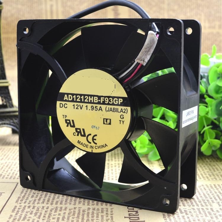for AD1212HB-F93GP DC12V 1.95A 120×120×38mm 12CM High Airflow Fan(Metal Frame)